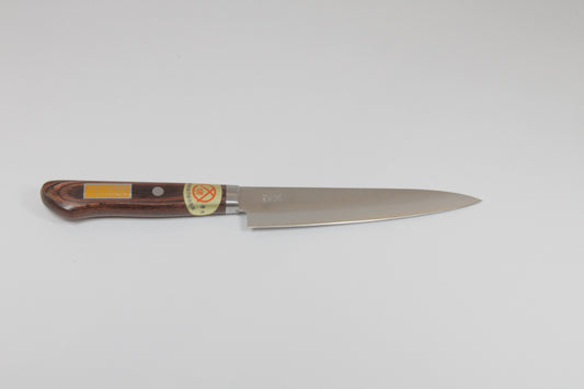 KUNISUKE 135mm Japanese Petty Knife Mahogony